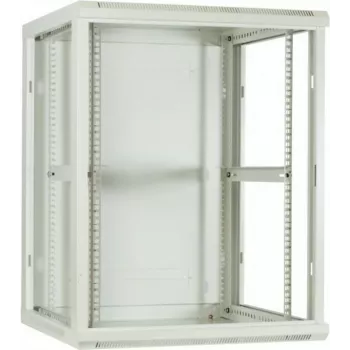 DSIT 18U zidni serverski ormar sa staklenim vratima, 600x600x900 mm, bijeli
