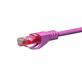DSIT CAT6 U/UTP Ethernet patch kabel, 7,5 m, ružičasti, 100% bakar, RJ45, Gigabit