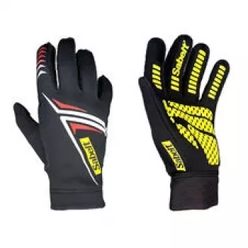 Sabelt G34 Sim Racing Gloves, Touchscreen Compatible, Silicone Palm, XL, Black