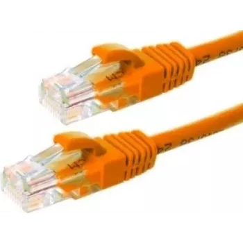 DSIT CAT5e U/UTP Network Patch Cable, 1m, Orange, 100% Copper (DC-56-010)