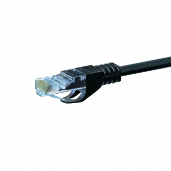 DSIT CAT 5e U/UTP mrežni kabel, 15m, crni, CCA, RJ45, Gigabit Ethernet patch kabel