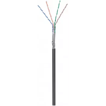 DSIT CAT6 vanjski mrežni kabel S/FTP AWG 26/7 fleksibilni 305m crni CCA