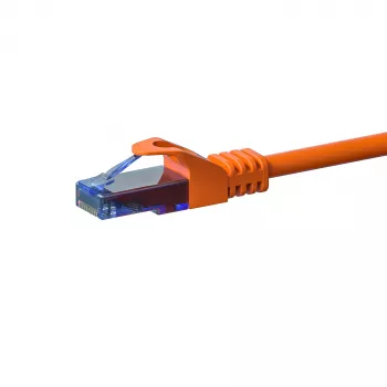 DSIT CAT6a U/UTP 100% bakreni Ethernet patch kabel 0,15 m narančasti