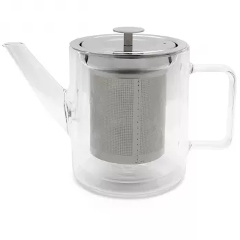 Bredemeijer San Remo 1.0L Double-Walled Glass Teapot with Infuser