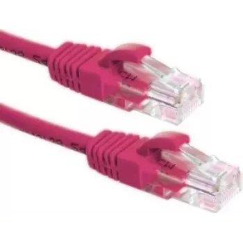 DSIT CAT6a U/UTP 100% bakar mrežni patch kabel, 3m, ružičasti