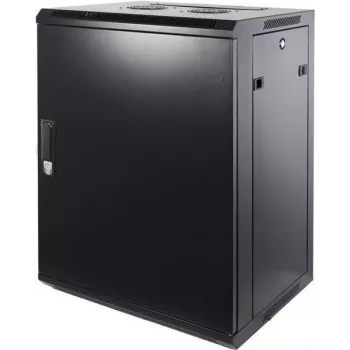 DSIT DS6415M 15U zidni serverski ormar s metalnim vratima, 600x450x770 mm, crni