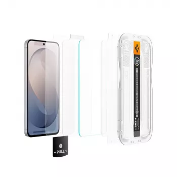 Spigen Glas.tR EZ Fit Pro AC paket od 2 zaštitna stakla za zaslon Samsung Galaxy S26 FE - prozirno, tvrdoća 9H, okvir za automatsko poravnanje