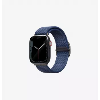 UNIQ Aspen Braided Loop narukvica za Apple Watch 42/41/40mm serije 1-11/SE/SE2/SE3 - granitno siva