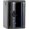 DSIT 9U 10 inch Wall-Mount Server Rack with Glass Door, 312x310x486 mm, Black