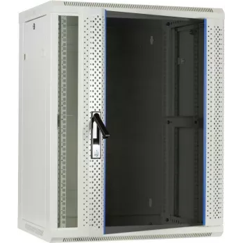 DSIT 15U Wall-Mount Server Cabinet with Glass Door, White, 600x450x770 mm (DS6415W)