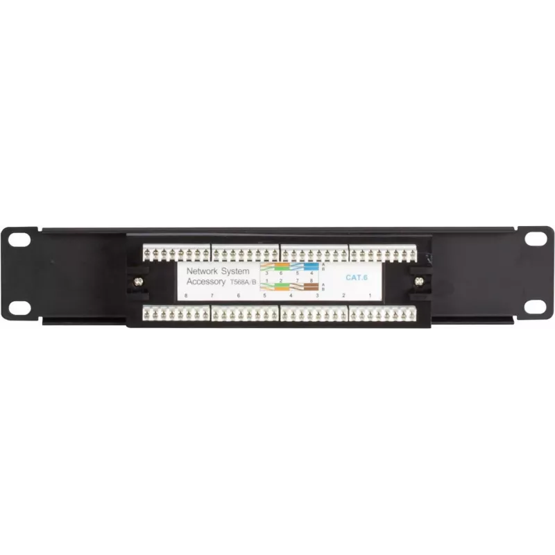 DSIT DS-10Patch6-8UTP 10 inch 8-Port UTP CAT 6 patch panel