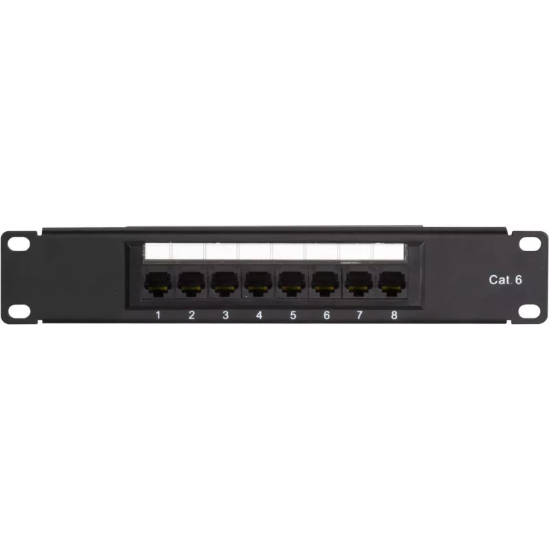 DSIT DS-10Patch6-8UTP 10 inch 8-Port UTP CAT 6 patch panel
