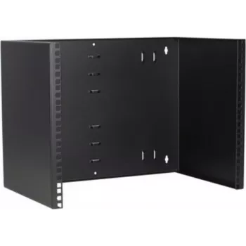 DSIT DS-WMB8-M 8U 19-Inch Fixed Wall-Mount Rack Frame, 300 mm Depth, Black