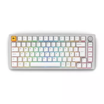 Glorious GMMK Pro mehanička tipkovnica, 75% Pre-Built, ISO UK raspored, bijela