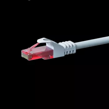 DSIT CAT6 Network Cable, U/UTP, 1 meter, White, 100% Copper (DC-62-010)