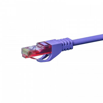 DSIT DC-68-075 CAT6 U/UTP Network Cable, 7.5 m, Violet, 100% Copper