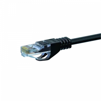 DSIT CAT 6 U/UTP Network Cable, 0.25 m, Black, CCA, RJ45