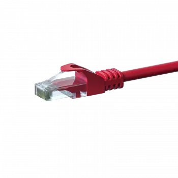 DSIT CAT 6 Network Cable U/UTP - 0.25 Meter - Red - CCA (DC-C65-002)