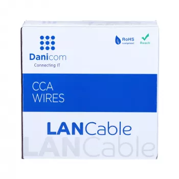 DSIT CAT5e F/UTP Solid Conductor Network Cable 100m Grey