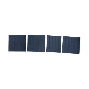 DSIT 3U DIN Rail Enclosure Cover Plates, 4-Pack, Grey