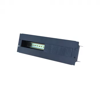 DSIT 3U DIN Rail Enclosure Cover Plates, 4-Pack, Grey