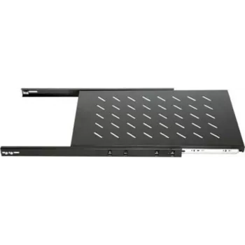 DSIT DS-UH45 izvlačiva polica za zidne ormare dubine 450 mm, 1U, nosivost 25 kg, crna