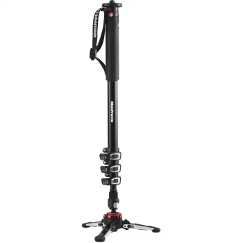 Manfrotto MVMXPROA4 XPRO Monopod+ aluminijski video monopod s 4 sekcije i FluidTech bazom, crni
