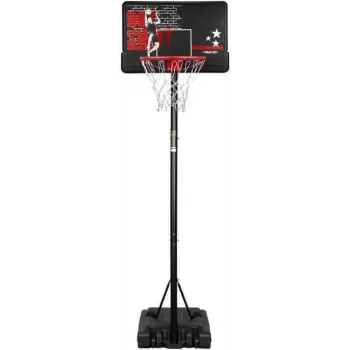 BASKETBALL STAND HOT SHOT prijenosni koš za košarku, podesiva visina 165-220 cm, 75x50 cm polikarbonatna ploča, čelični obruč, punjiva baza, za vanjsku upotrebu
