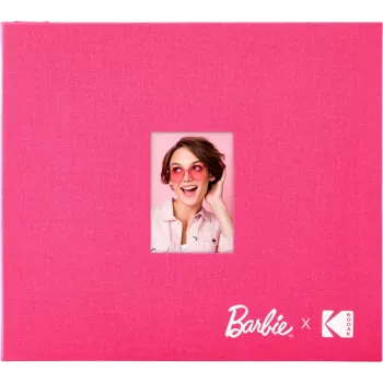 Kodak x Barbie 8x8 inch album za fotografije s platnenim uvezom i prozorčićem za sliku, ružičasti (RODB2X3SBPK)