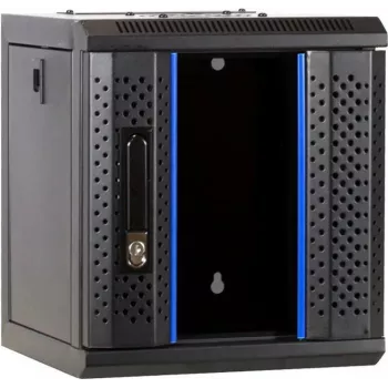DSIT 6U 10 inch zidno serversko kućište sa staklenim vratima, 312x310x352 mm, crno (DS10-3306)