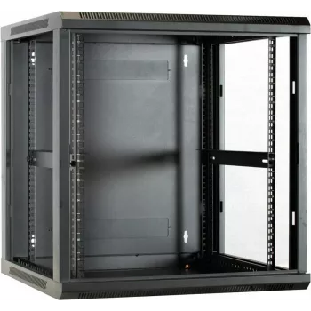 DSIT DS6612 12U zidni serverski ormar sa staklenim vratima, 600x600x635 mm, crni