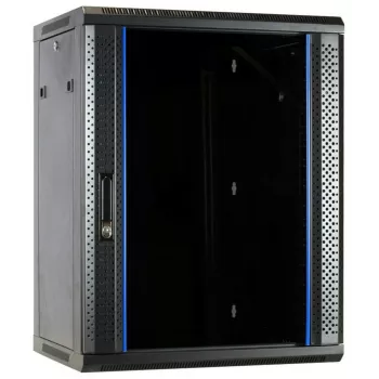 DSIT DS6615 15U zidni serverski ormar sa staklenim vratima, 600x600x770 mm, crni