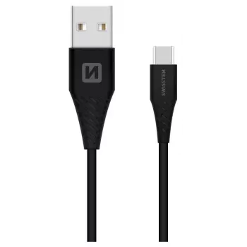 Swissten USB-A na USB-C 3.1 Gen 1 kabel 1,5 m crni