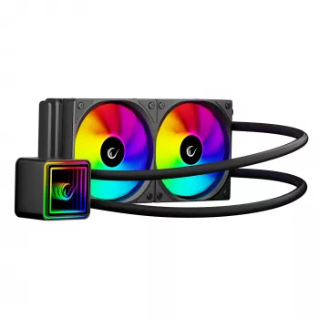 Rampage INFINITE V240 ARGB 240mm tekuće CPU hlađenje s prikazom temperature, crno