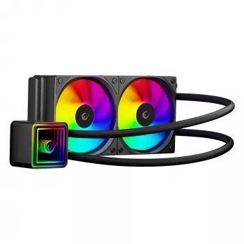 Rampage INFINITE V240 ARGB 240mm tekuće CPU hlađenje s prikazom temperature, crno