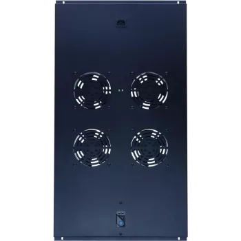 DSIT DS-FT100 jedinica za hlađenje server racka s 4 ventilatora i termostatom za ormare dubine 1000 mm, 1U, 230V, crna