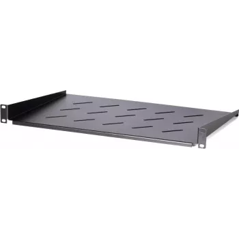 DS-IT 1U fiksna rack polica za zidne ormare dubine 450 mm, dubina 300 mm, crna