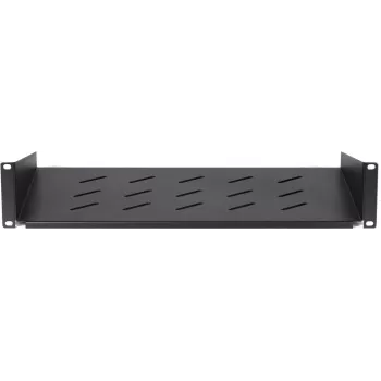 DSIT DS-FH2U300 2U fiksna rack polica za zidne ormare dubine 450 mm, dubina 300 mm, crna