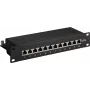 DSIT DS-10Patch6a-12STP 10 inch 12-portni STP CAT 6a patch panel