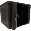 DSIT DS6609ZP 9U 19 inch zidno serversko kućište sa staklenim vratima i perforiranim bočnim stranicama, 600x600x501 mm, crno