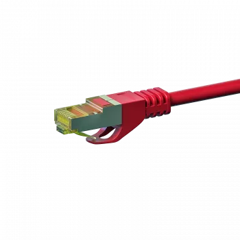 DSIT Cat.7 S/FTP PiMF RJ45 mrežni patch kabel, crveni, 1m