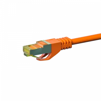 DSIT RJ45 mrežni kabel S/FTP PiMF s CAT 7 sirovim kabelom, 1 m, narančasti (DC-76-010)