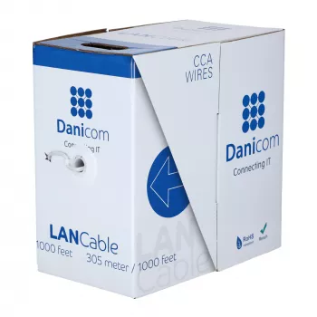 DSIT CAT5e FTP mrežni kabel AWG 26/7 fleksibilni 305m sivi CCA