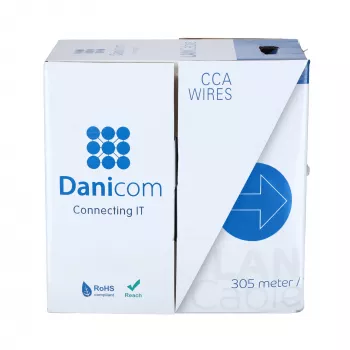 DSIT CAT5e FTP mrežni kabel AWG 26/7 fleksibilni 305m sivi CCA