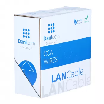 DSIT CAT6 S/FTP 50m kabel na kolutu sivi CCA (DC-SFTP6CCA50-GRY)