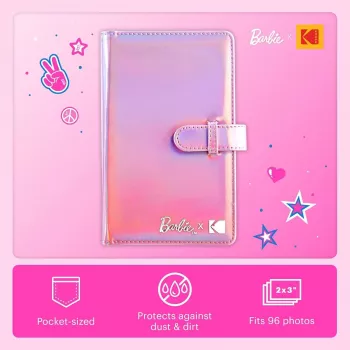 Kodak x Barbie mini foto album za 96 fotografija 2x3 inch, 16 stranica, roza (RODB2X3AC)