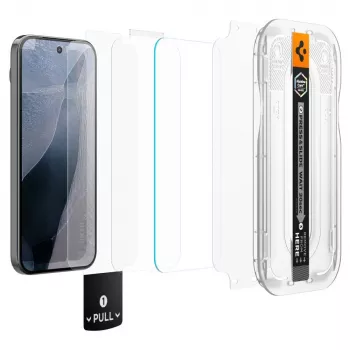 Spigen Glas.tR EZ Fit Pro AC 2-Pack kaljeno staklo za zaštitu zaslona za Google Pixel 11 / Pixel 11 Pro - prozirno