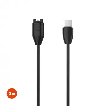 FIXED USB-C na Garmin kabel za punjenje 2m crni - Forerunner Fenix Venu Vivoactive Instinct
