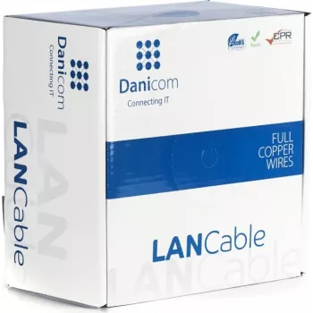 DSIT DANICOM CAT6A S/FTP 100m instalacijski kabel s masivnim vodičem - LSZH (Dca)
