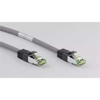 DSIT RJ45 mrežni kabel S/FTP PiMF CAT 8 kabel sivi 0,25 m